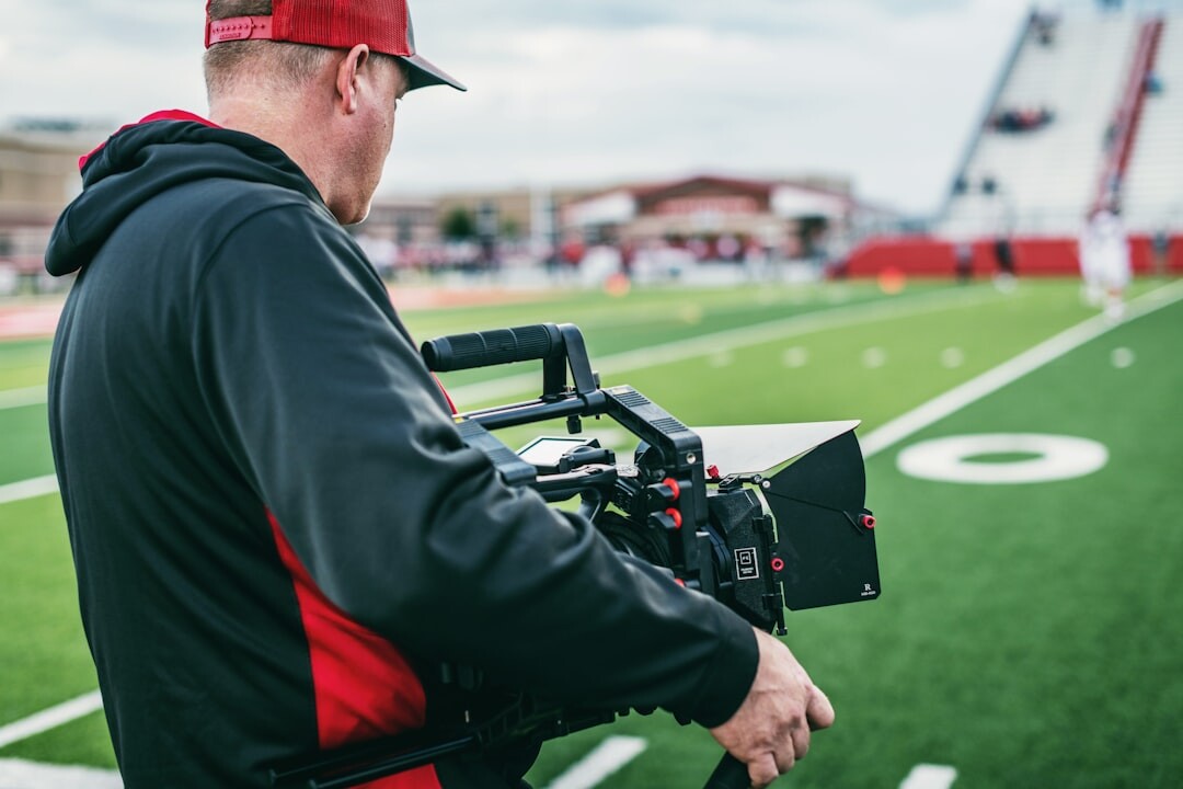 Multi-camera live production setup at a sports arena