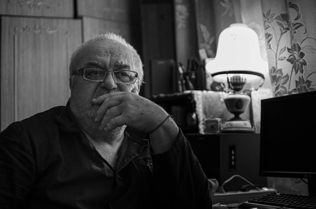 Finnish male senior television producer portrait